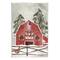 Stupell Industries Snowy Country Barn American Flag Wall Plaque Art